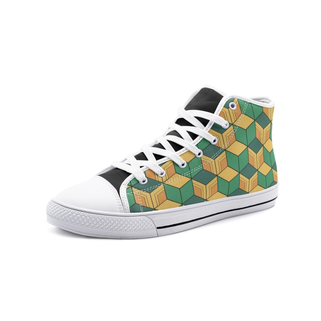 giyu tomioka demon slayer classic high top canvas shoes - Demon Slayer Shoes