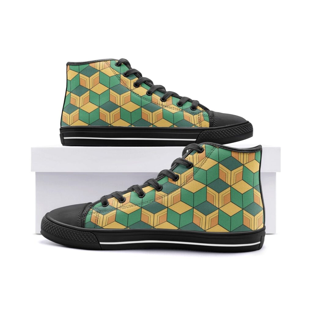 giyu tomioka demon slayer classic high top canvas shoes 5 - Demon Slayer Shoes