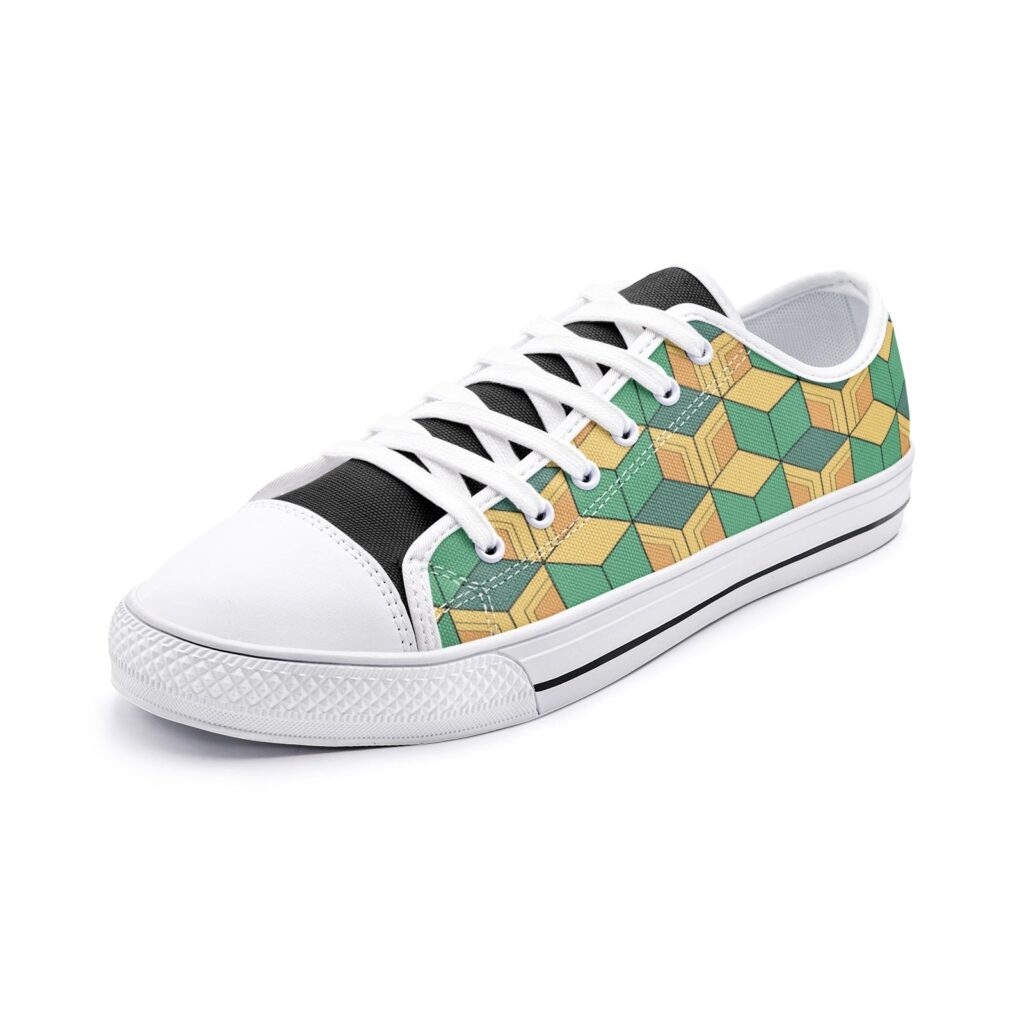 giyu tomioka demon slayer classic low top canvas shoes - Demon Slayer Shoes