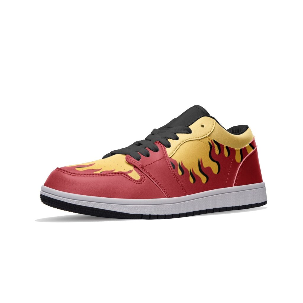 kyojuro demon slayer low top jd1 shoes 4 - Demon Slayer Shoes