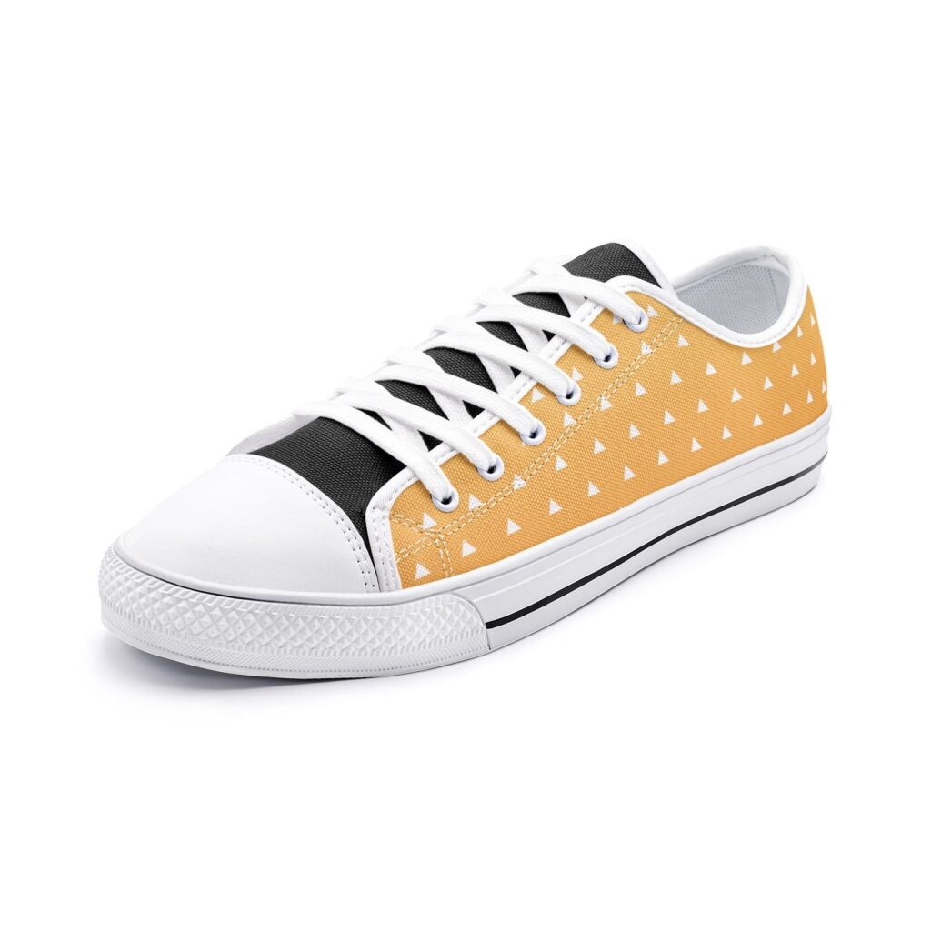 zenitsu agatsuma demon slayer classic low top canvas shoes - Demon Slayer Shoes